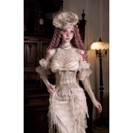 Cupid's Poetry Box Boned Corset Top by Blood Supply (BSY161BCT)